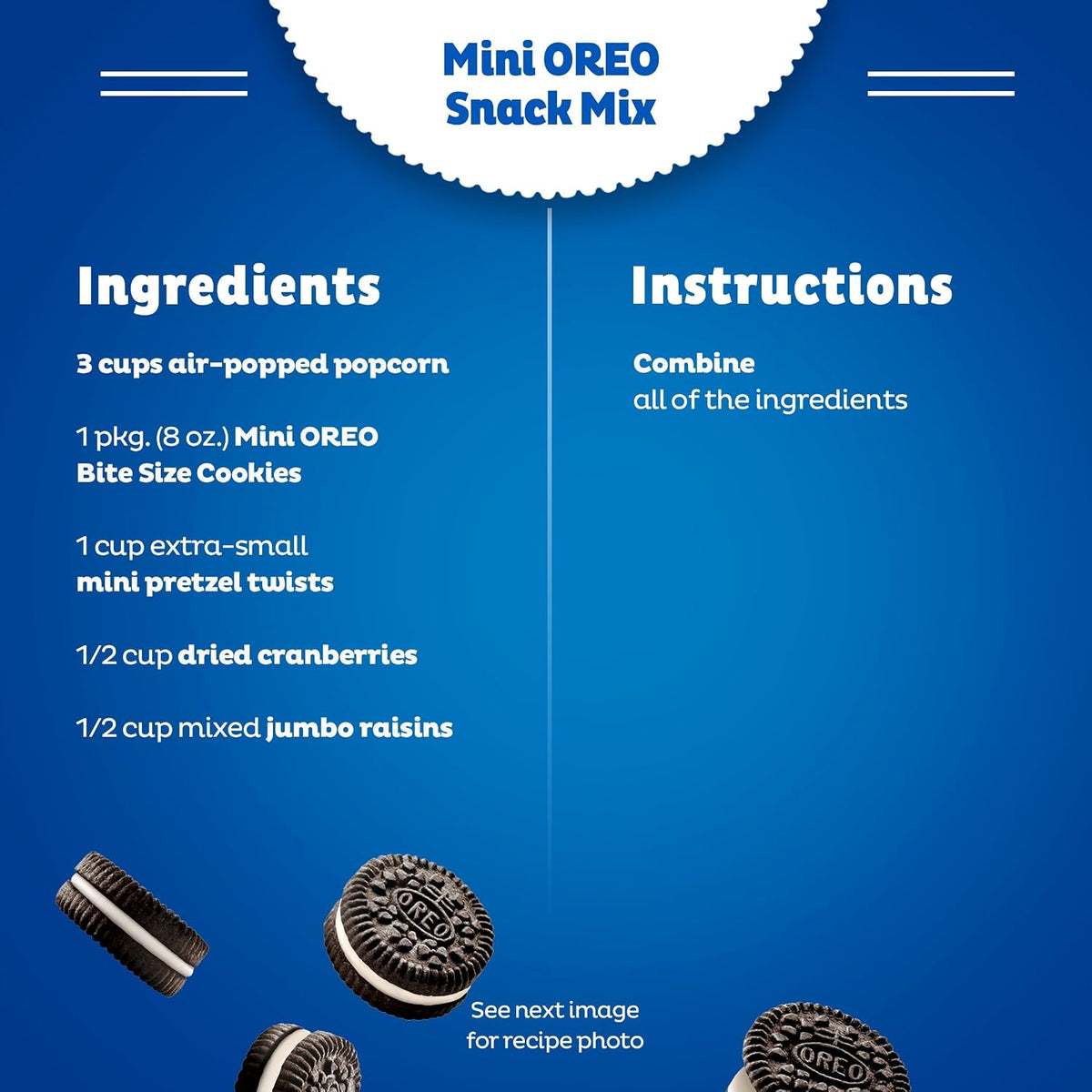 OREO, Mini Galletas Sándwich de Chocolate, 226.8 g