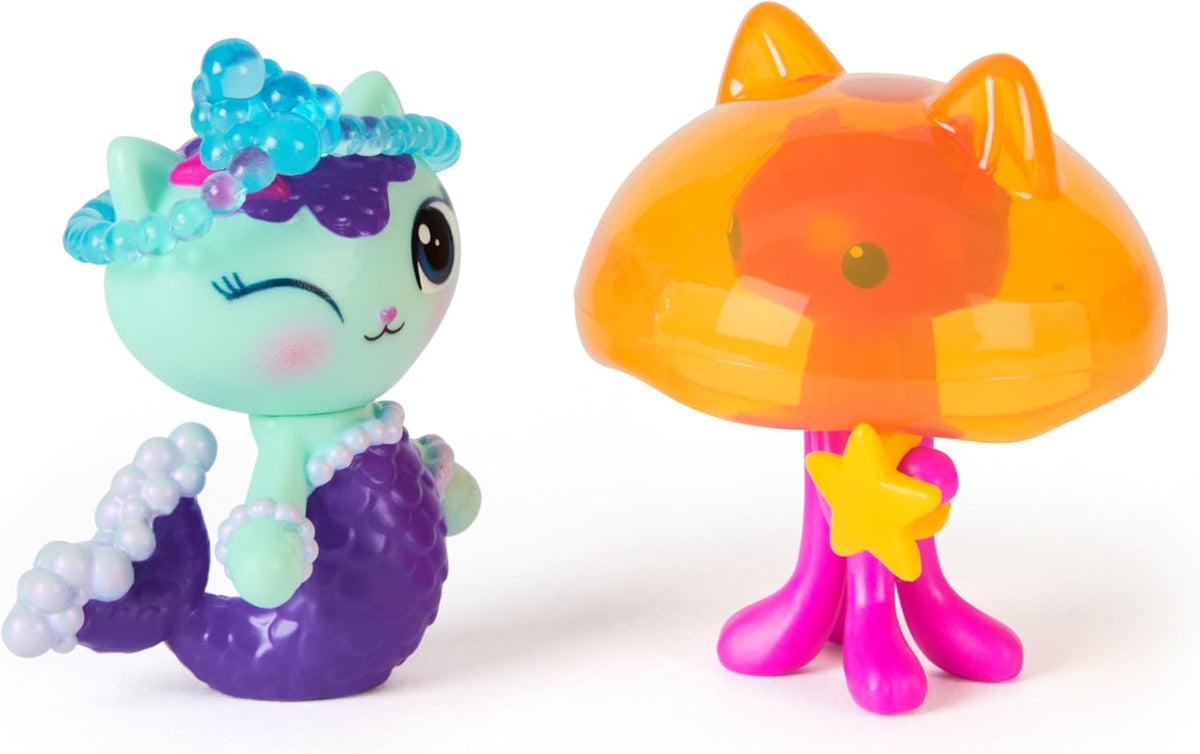 Gabby's Dollhouse: La película – Merkätzchen & Kitty Jellyfish, Figuras de Juego con 2 Accesorios, para niños a Partir de 3 años