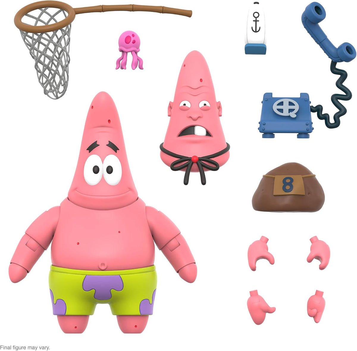 Super7 Bob Esponja Figura Ultimate Patrick 18 cm
