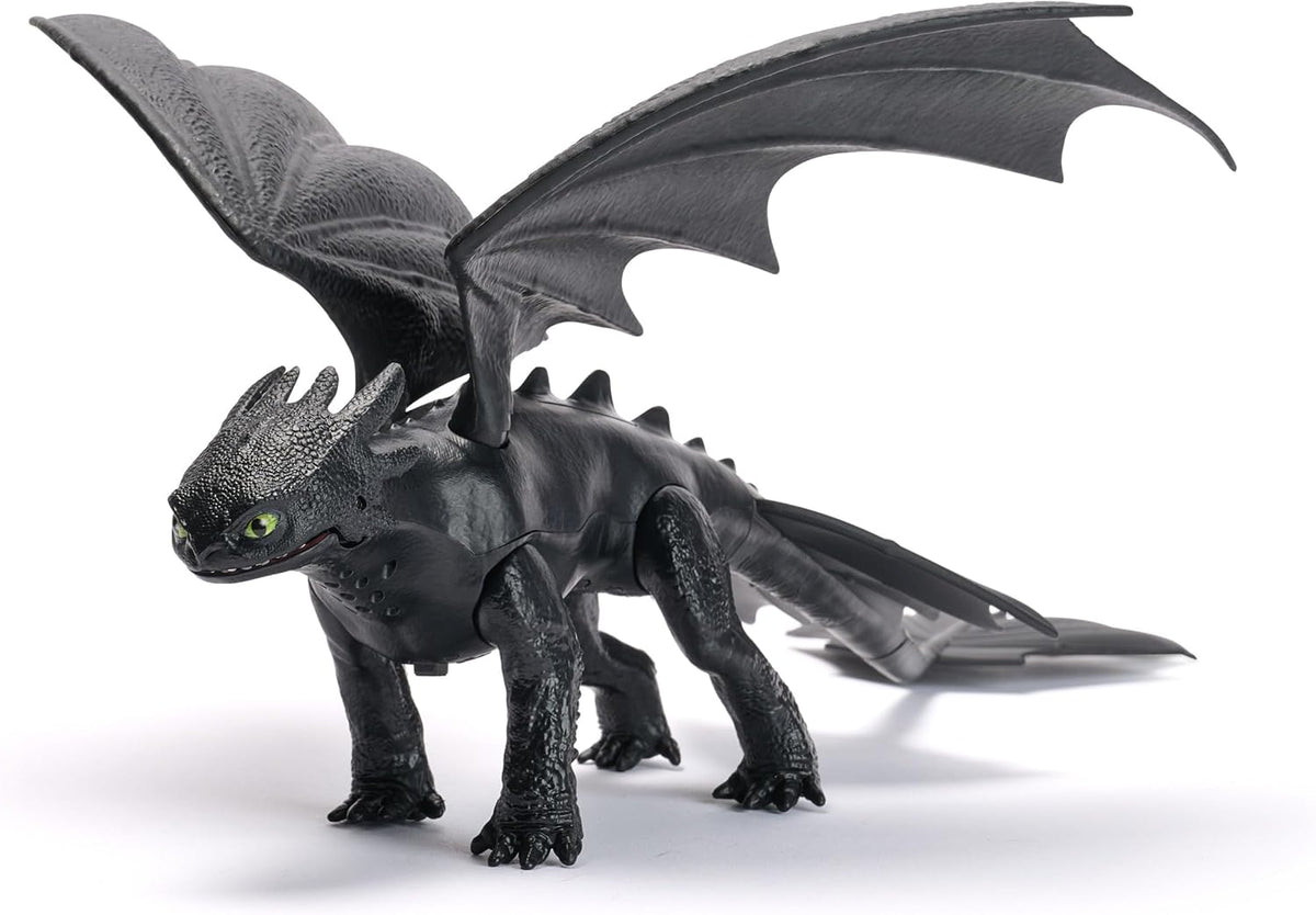 DreamWorks Dragons, How to Train Your Dragon, Dragones de Batalla, Furia Nocturna con Sonidos de Plasma, Figura de acción de 33 cm, Juguetes para niños y niñas a Partir de 4 años.