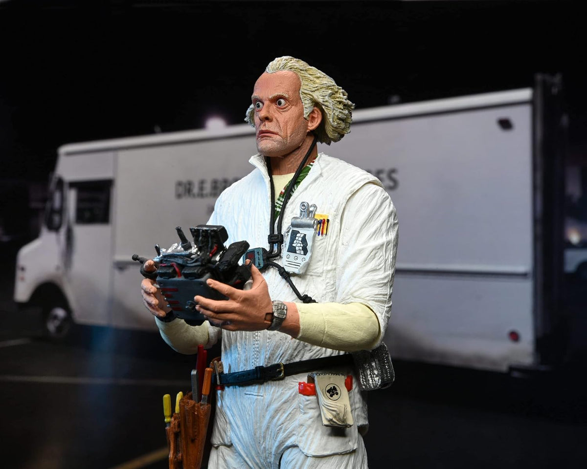 NECA Back to The Future - Ultimate Doc Brown 1985 - Figura de acción a Escala de 7 Pulgadas