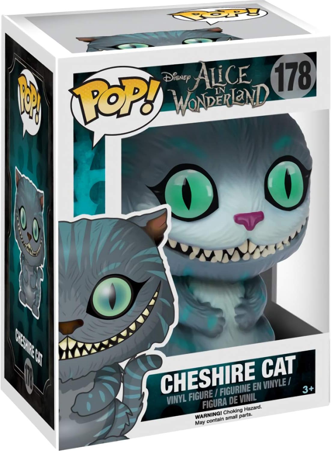 Cheshire Cat: Funk o Pop! Paquete de cifras de vinilo con 1 protector gráfico compatible con ToysDiva (178 - 06711 - B)