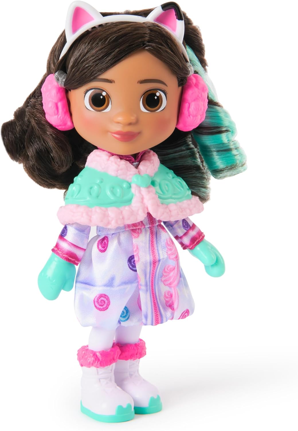 La Casa de Dolls Gabby – Dulce muñeca Gabby de la película 15 cm con accesorios para nieve y melena peinable - Juguete para niñas 3 años + - Regalo para niñas 3 años +