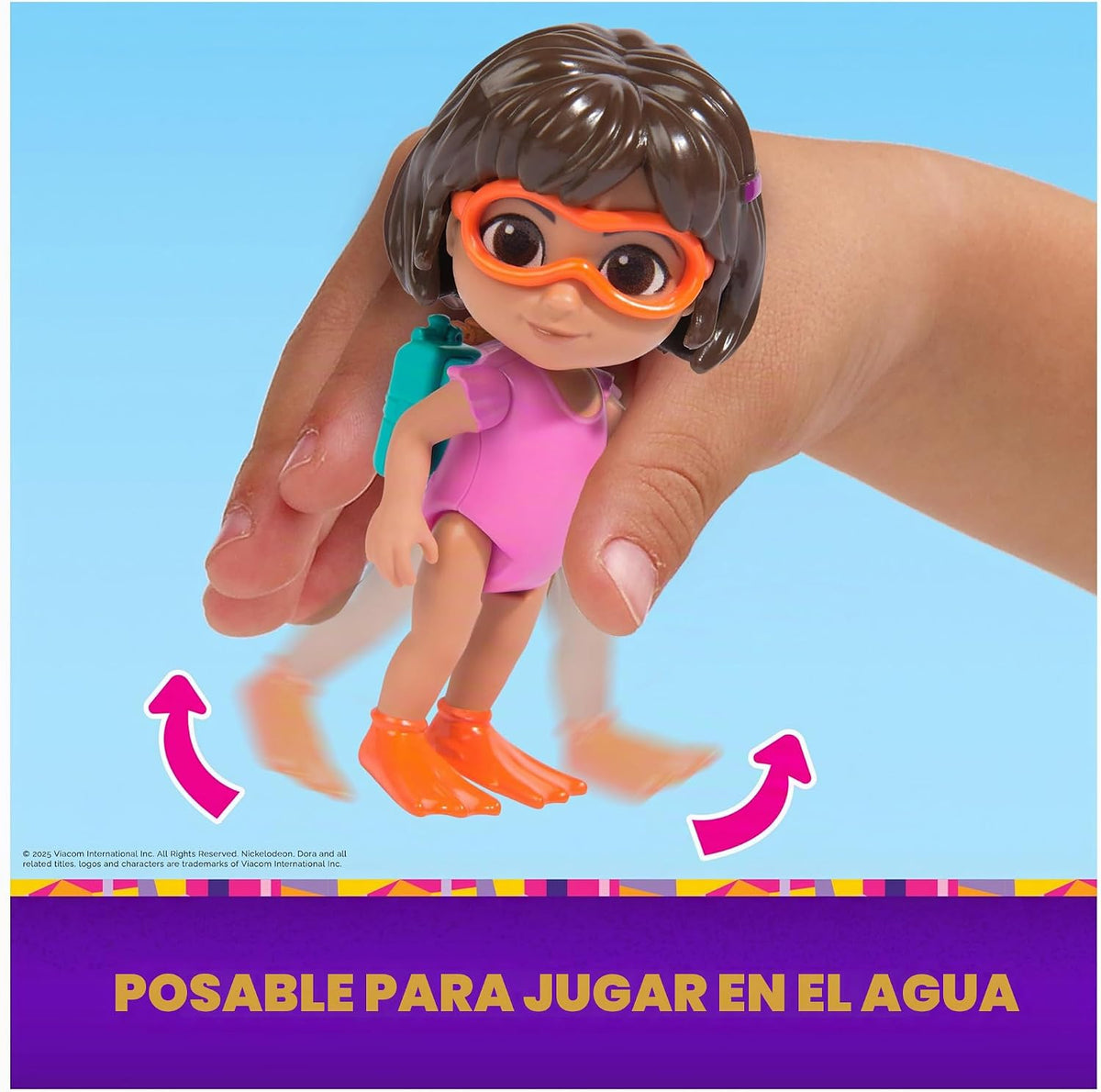Dora, Set de Aventuras Date un chapuzón, con Accesorios y Figuras de Dora y Botas, Juguetes para niños y niñas a Partir de 3 años