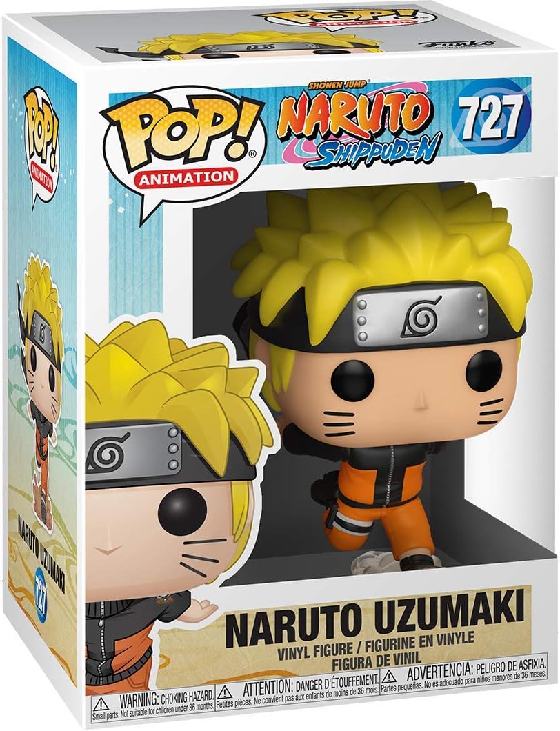 Naru t o Uzumaki: Fun ko P o p - Figura de vinilo con 1 protector gráfico compatible con ToysDiva (727 - 46626 - B)
