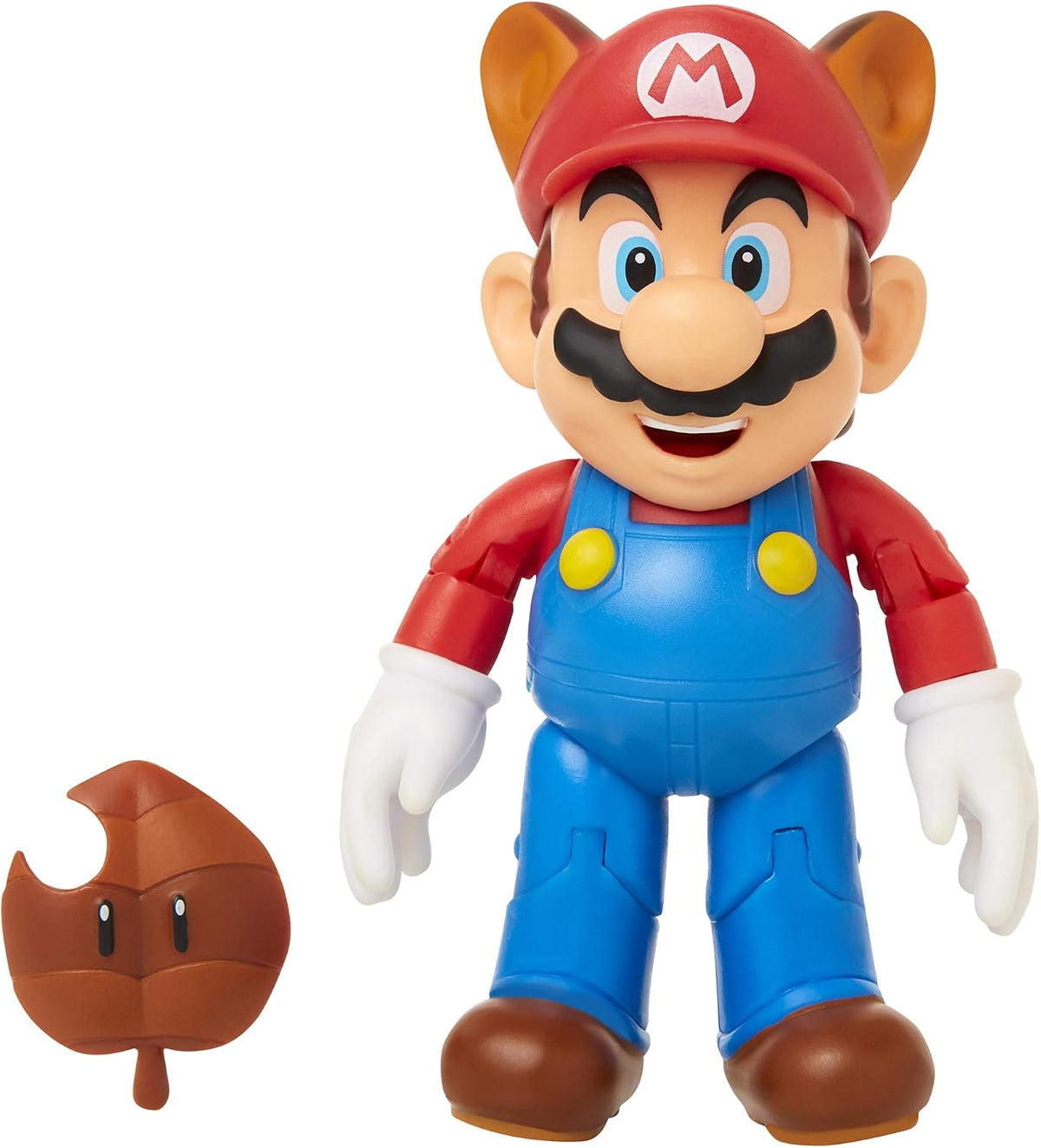 SUPER MARIO Figura de acción articulada de Mapache Mario de 4 Pulgadas
