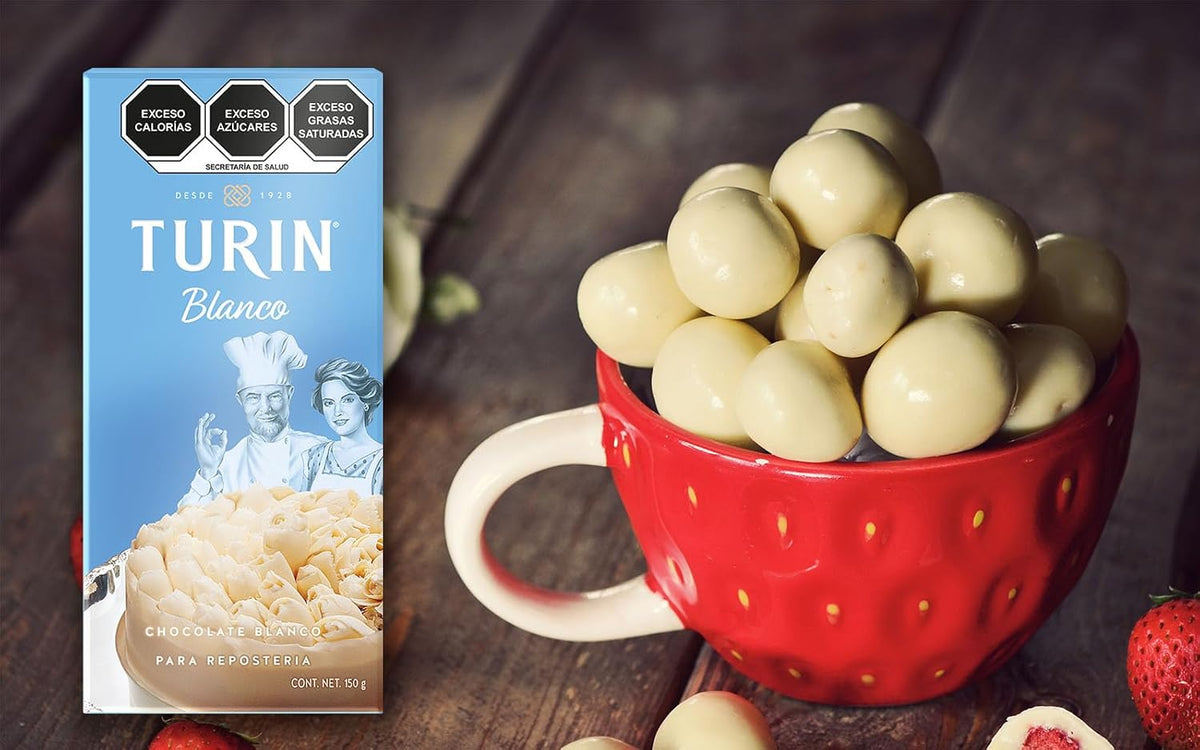 Turin tablilla de chocolate blanco para reposteria 150g