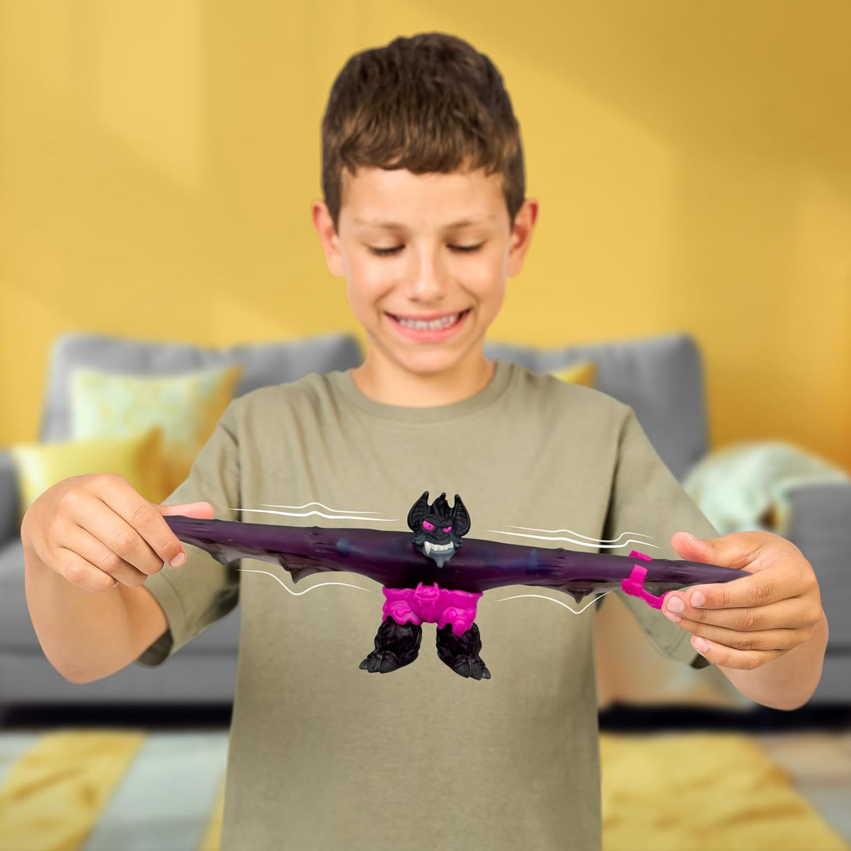 Heroes of Goo Jit Zu Goojitzu - Meteor Madness Pantaroo vs Sludgewing - Pack de 2 Figuras Elásticas con Accesorios - Muñecos Estirables para Niños - Ideal para Regalo