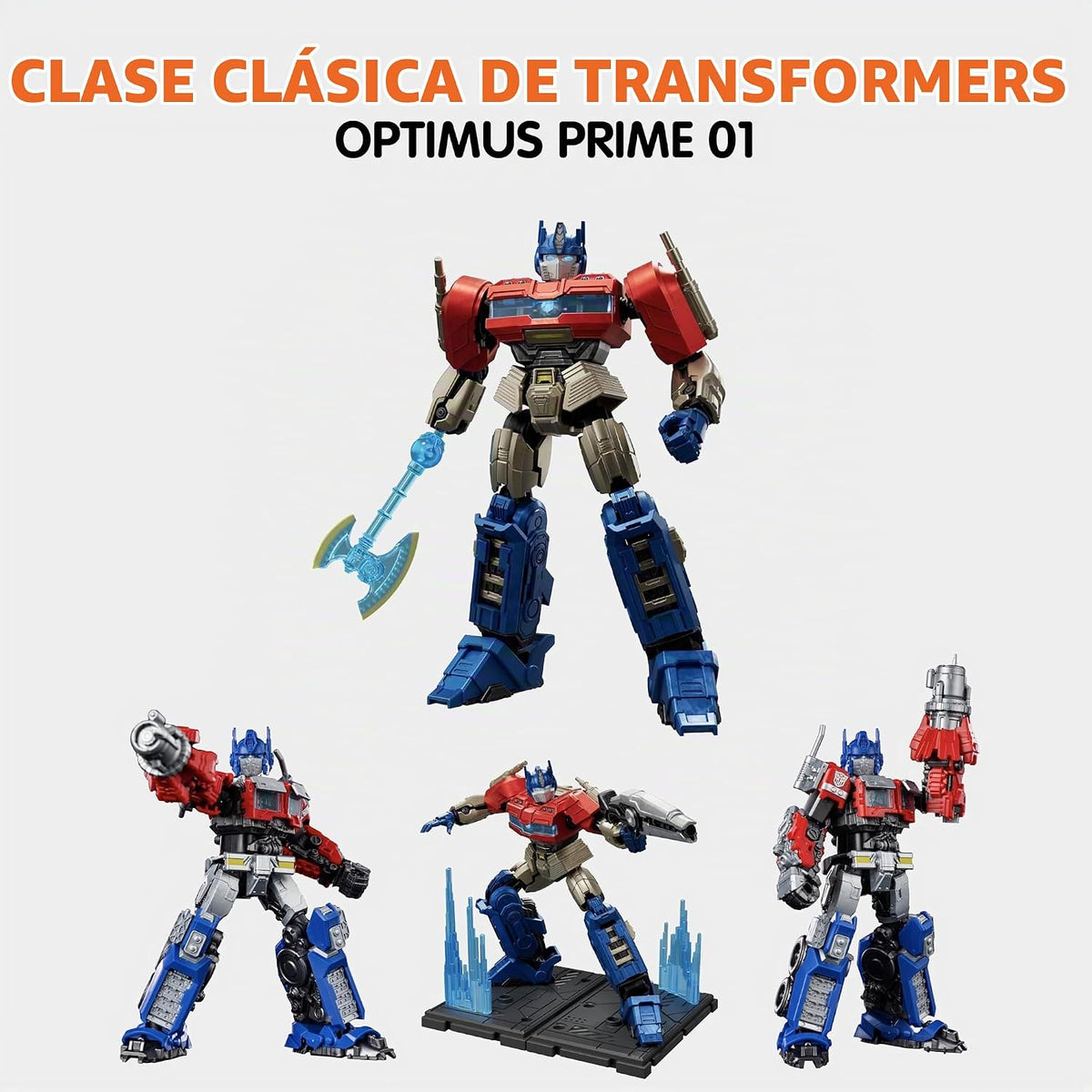 BLOKEES Figures Transformers Classic Class - Kit de Modelo sin conversión Optimus Prime Figura de acción Coleccionable, Regalo de construcción para niños, para niños de 12 años en adelante