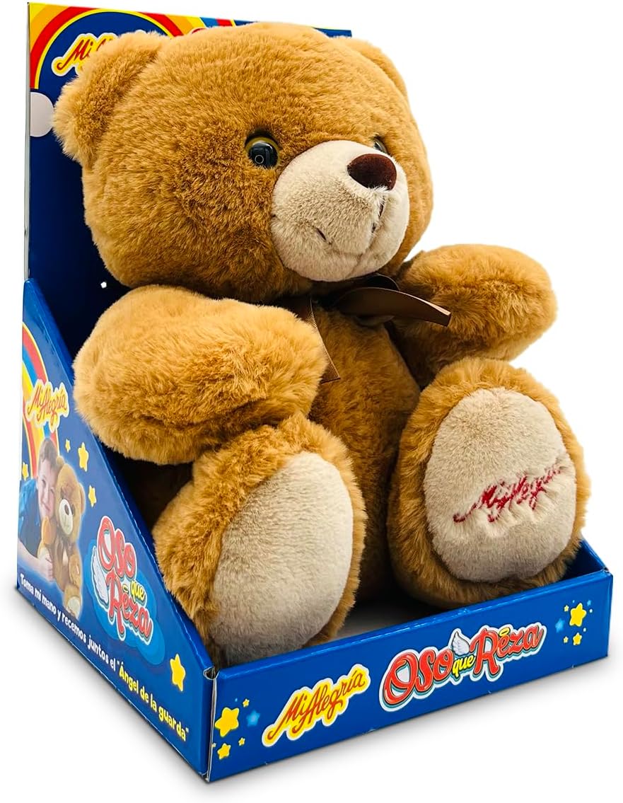 Ult Peluche Oso Que Reza Premium Reza Padre Nuestro y el Angel de mi Guarda