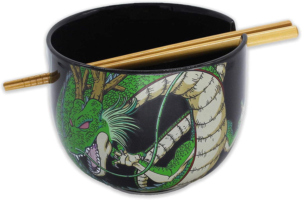 Tazón Para Ramen Dragon Ball Sopa Goku Shenlong Bowl With Chopsticks