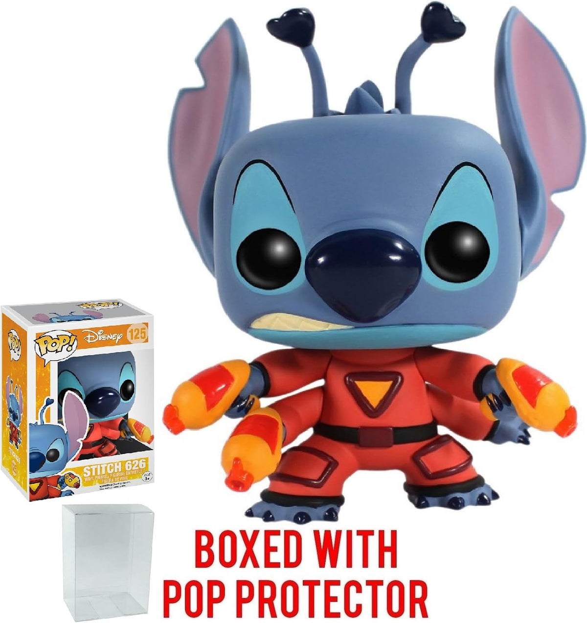 Funko POP Disney: Lilo & Stitch - Stitch 626 Pop! Figura de vinilo (incluida con funda protectora de caja emergente), multicolor, 3.75 pulgadas