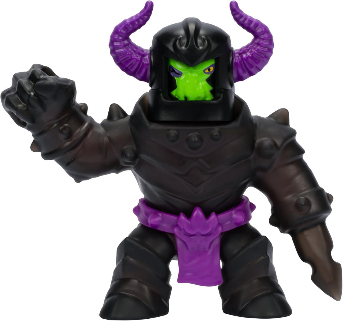 Goo JIT Zu Orbitox de Caballero Negro Ultra Raro Daño de Batalla Stretch Strikers Hero Pack Figura de acción Estirable Juguete Elástico para Niños Original de Bandai