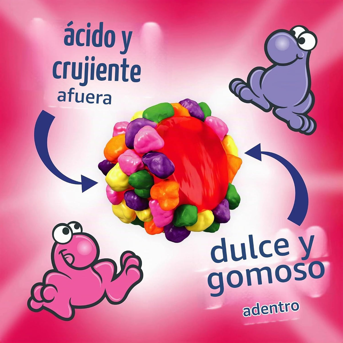Dulces Nerds Gummy Clusters 142 Gr Gomitas