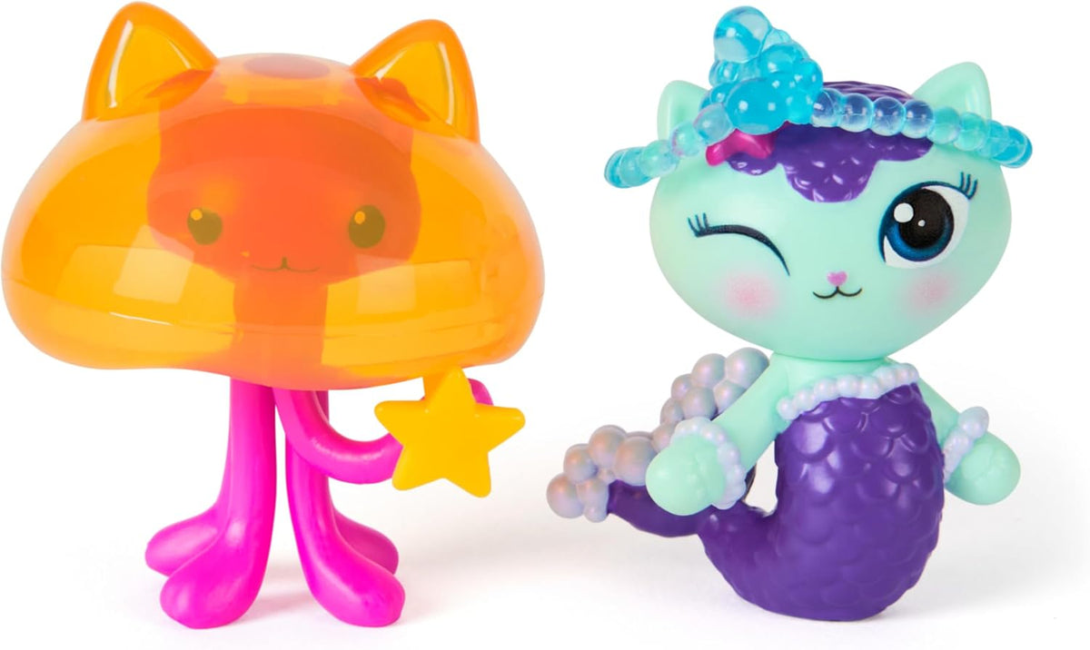 Gabby's Dollhouse: La película – Merkätzchen & Kitty Jellyfish, Figuras de Juego con 2 Accesorios, para niños a Partir de 3 años