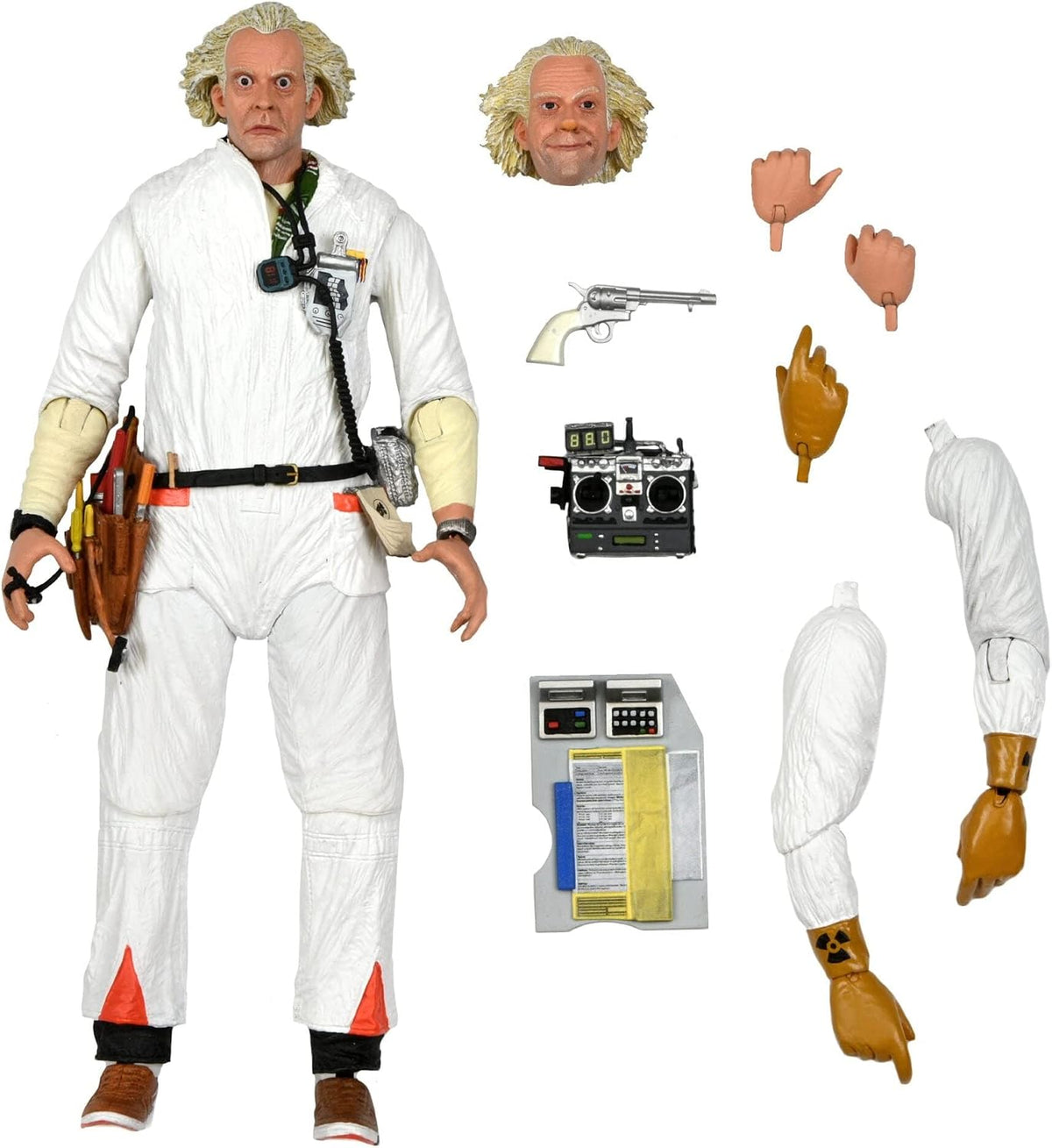 NECA Back to The Future - Ultimate Doc Brown 1985 - Figura de acción a Escala de 7 Pulgadas