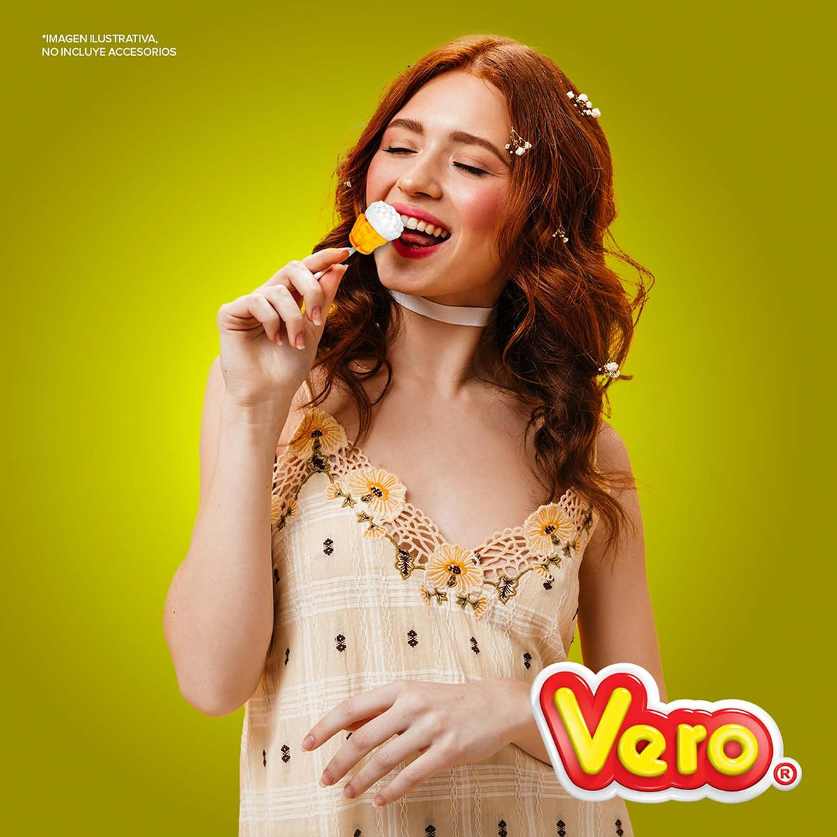 Paleta Tarrito de caramelo Acidulado y Efervescente sabor frutas, Bolsa 40pz de 14g c/u