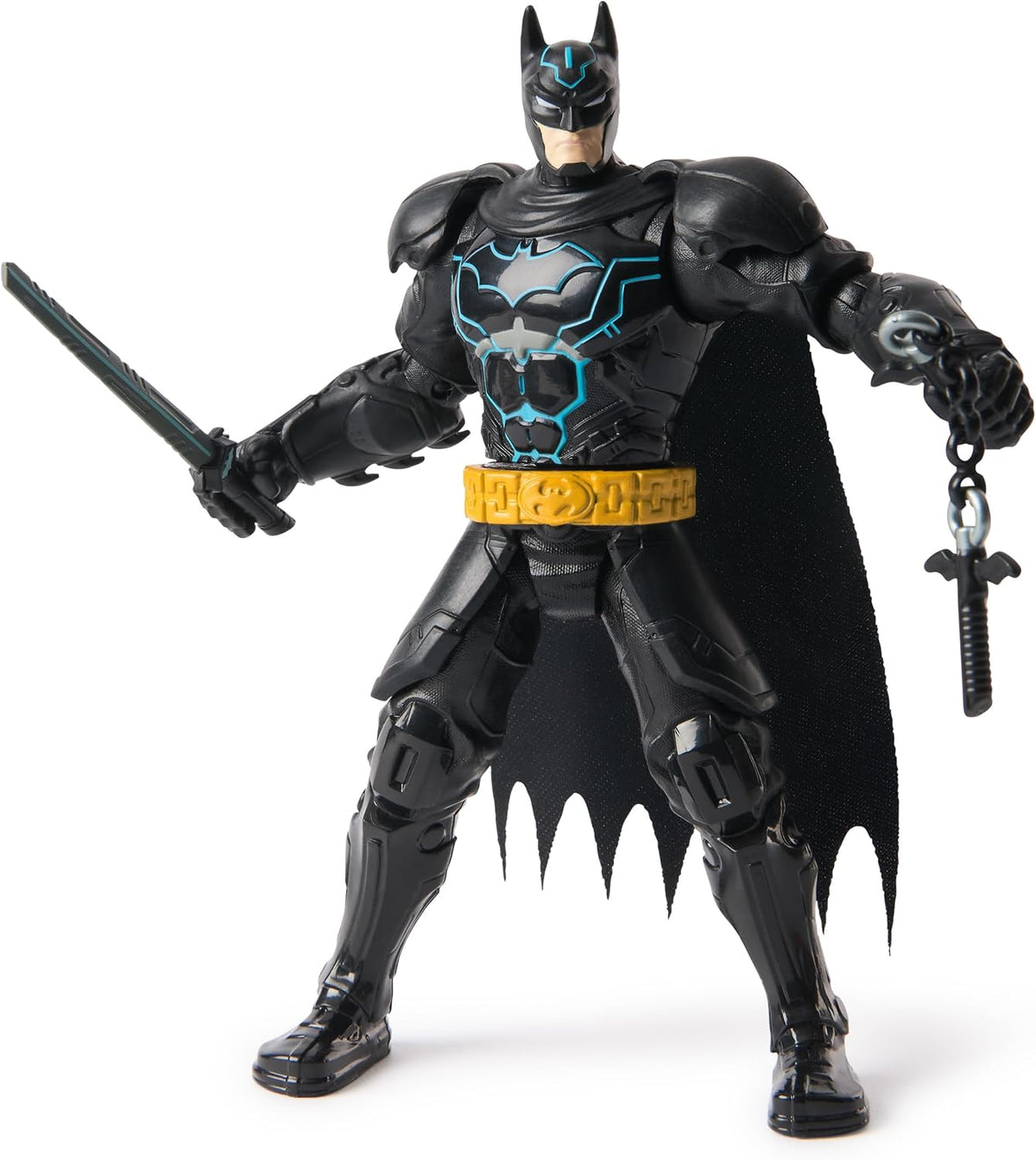 BATMAN DC Comics, Battle Clash, Figura de acción Ninja Strike de 15 cm con 2 Accesorios Ninja, Juguetes de superhéroes para niños y niñas a Partir de 3 años