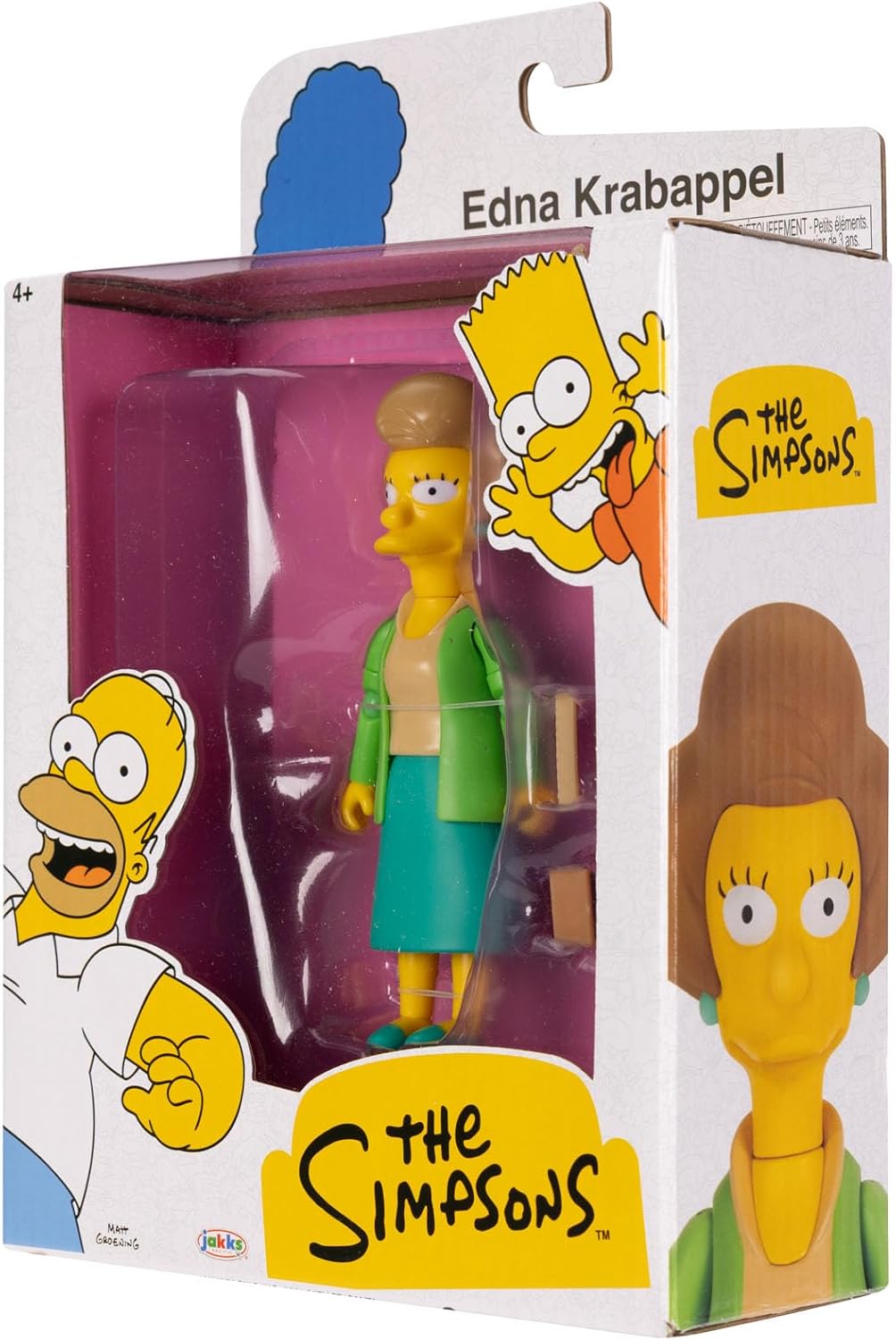 The Simpsons - Cifras de acción Edna Krabappel de 5 Pulgadas con GIS y Regla