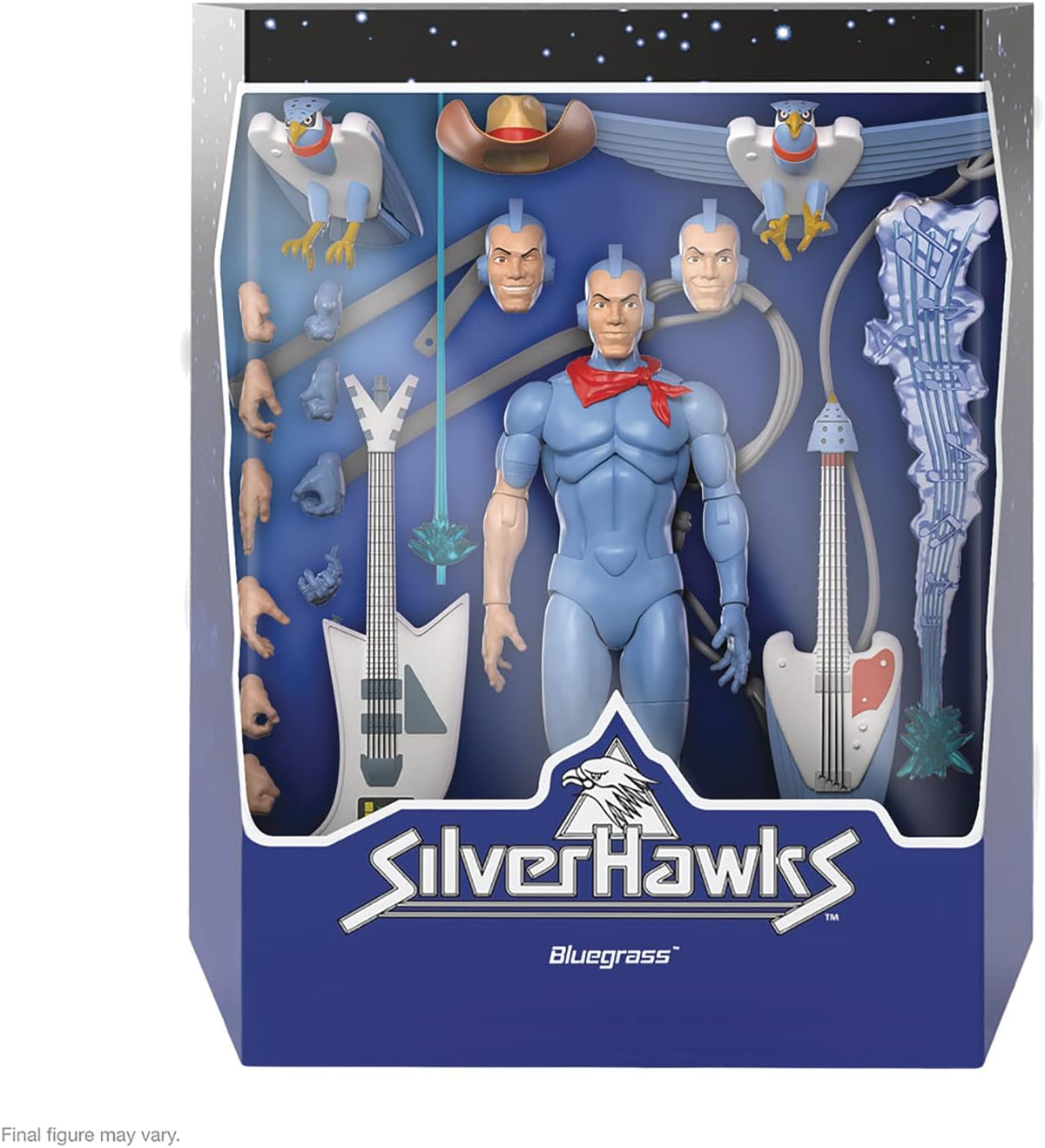 Figuras de acción de los Halcones Galácticos (SilverHawks Ultimates): Figura de acción de Vaquero (Bluegrass)