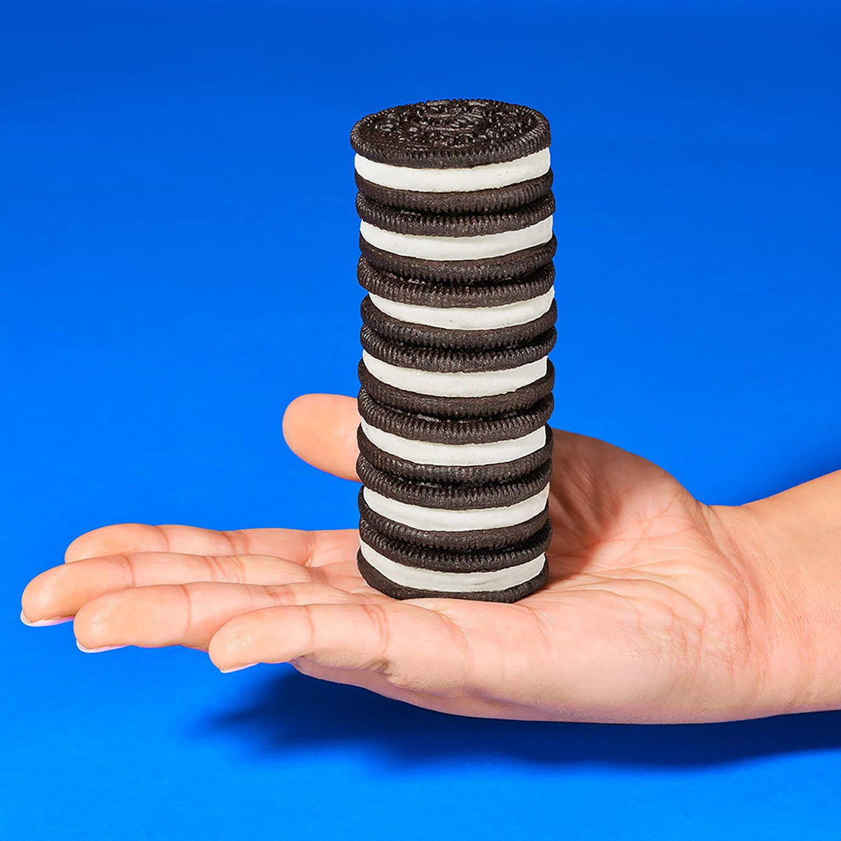Oreo- Galletas Mega Stuf, 374 g/13,2 oz, triple de crema, chocolate