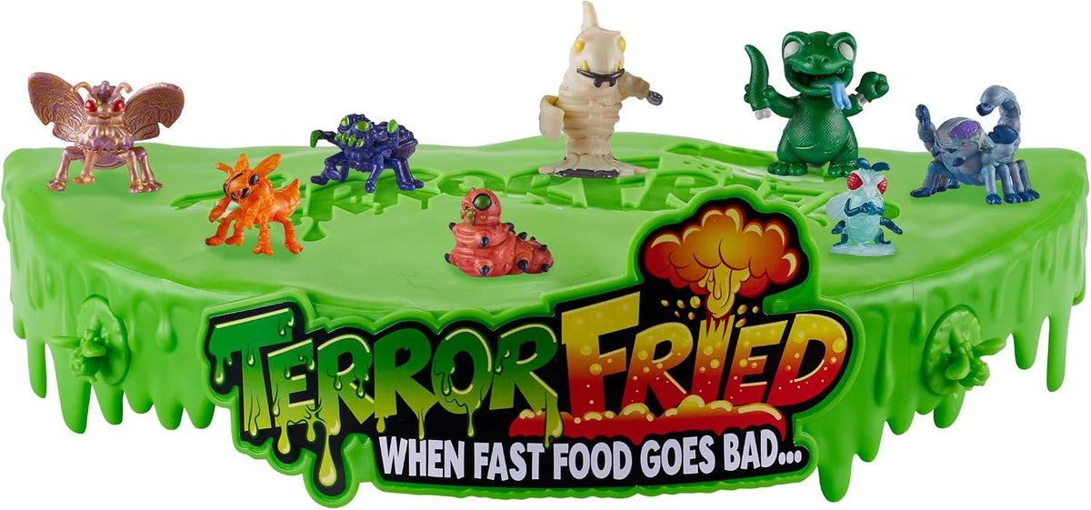 Terror Fried Cubeta 8 Pack Barf Bucket Coleccionable Set de Juego Terrorífico para Niños Original de Bandai