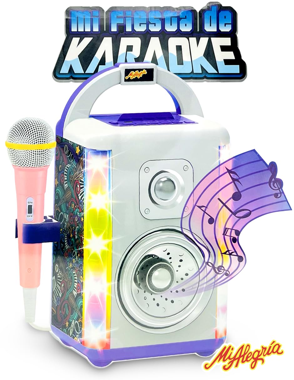 Ult Máquina de Karaoke Infantil Mi Fiesta de Karaoke con Luces y Música, Bluetooth, Multicolor - imagen 5