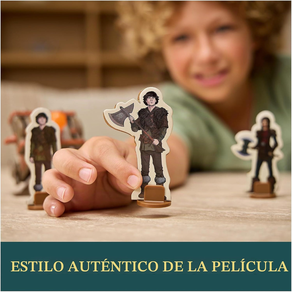 DreamWorks Dragons, Prueba de Fuego, Blazing Battles Toothless Cannon Blast Playset, Playset de Figura de dragón con 3 Figuras de Vikingo de cartón para Mayores de 4 años