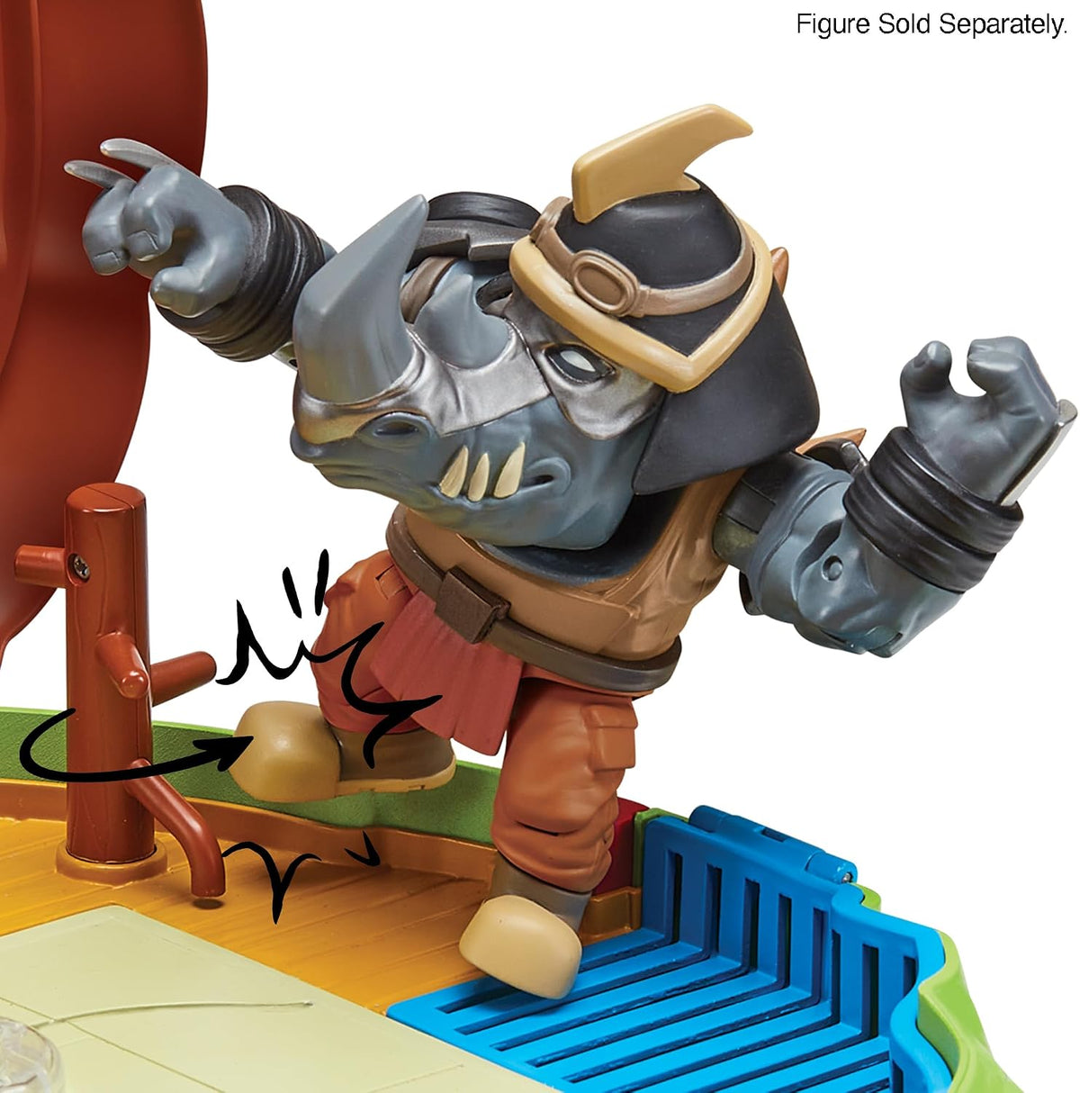 TMNT - Bandai Namco - Set de Juego - Tortugas Ninja, Playset Tortuga Transformable Refugio Secreto - con Accesorios, Zonas de Batalla y áreas interactivas para Figuras de acción