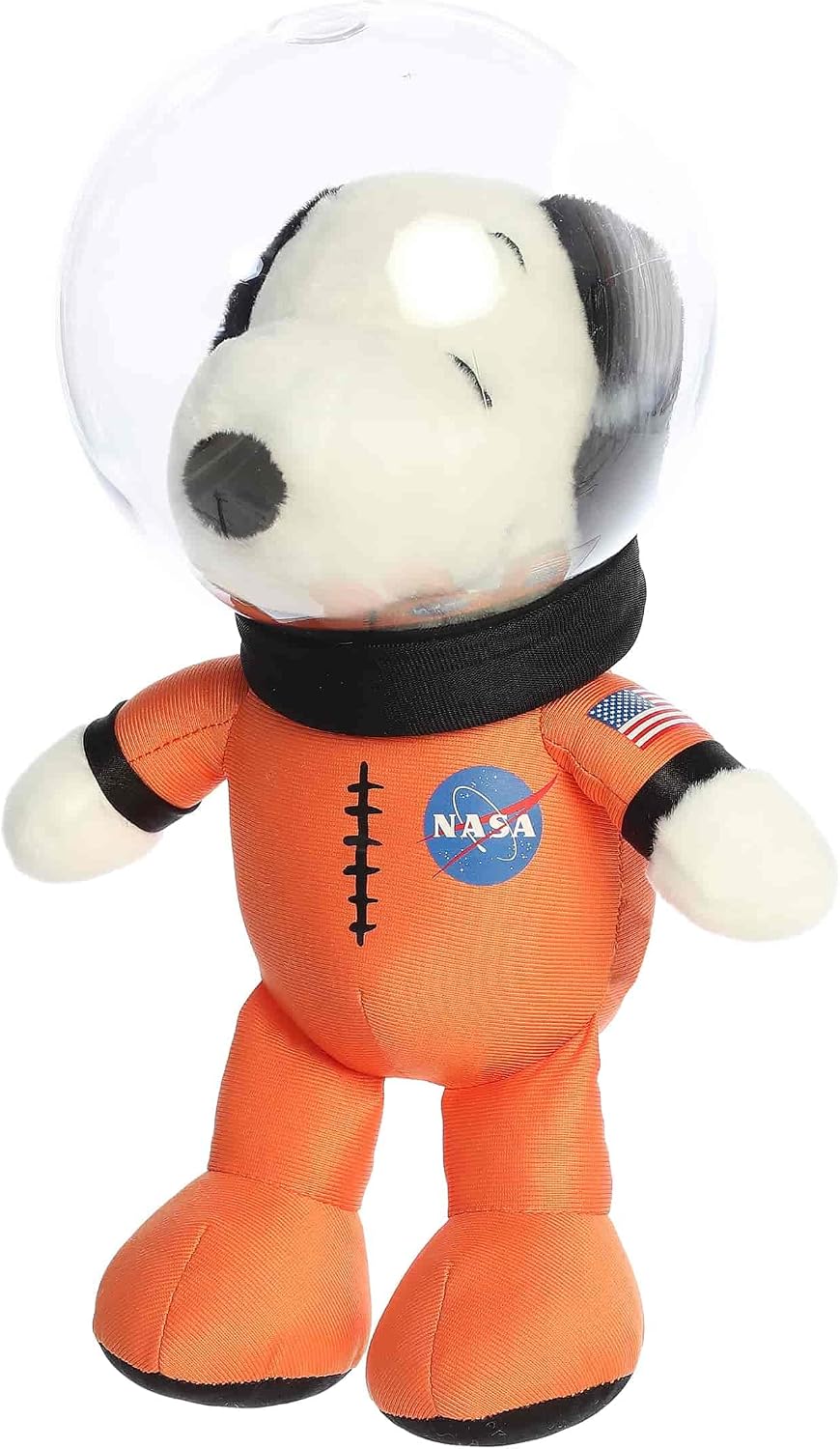 Aurora Peanuts - Disfraz de peluche con casco, color naranja de 10 pulgadas