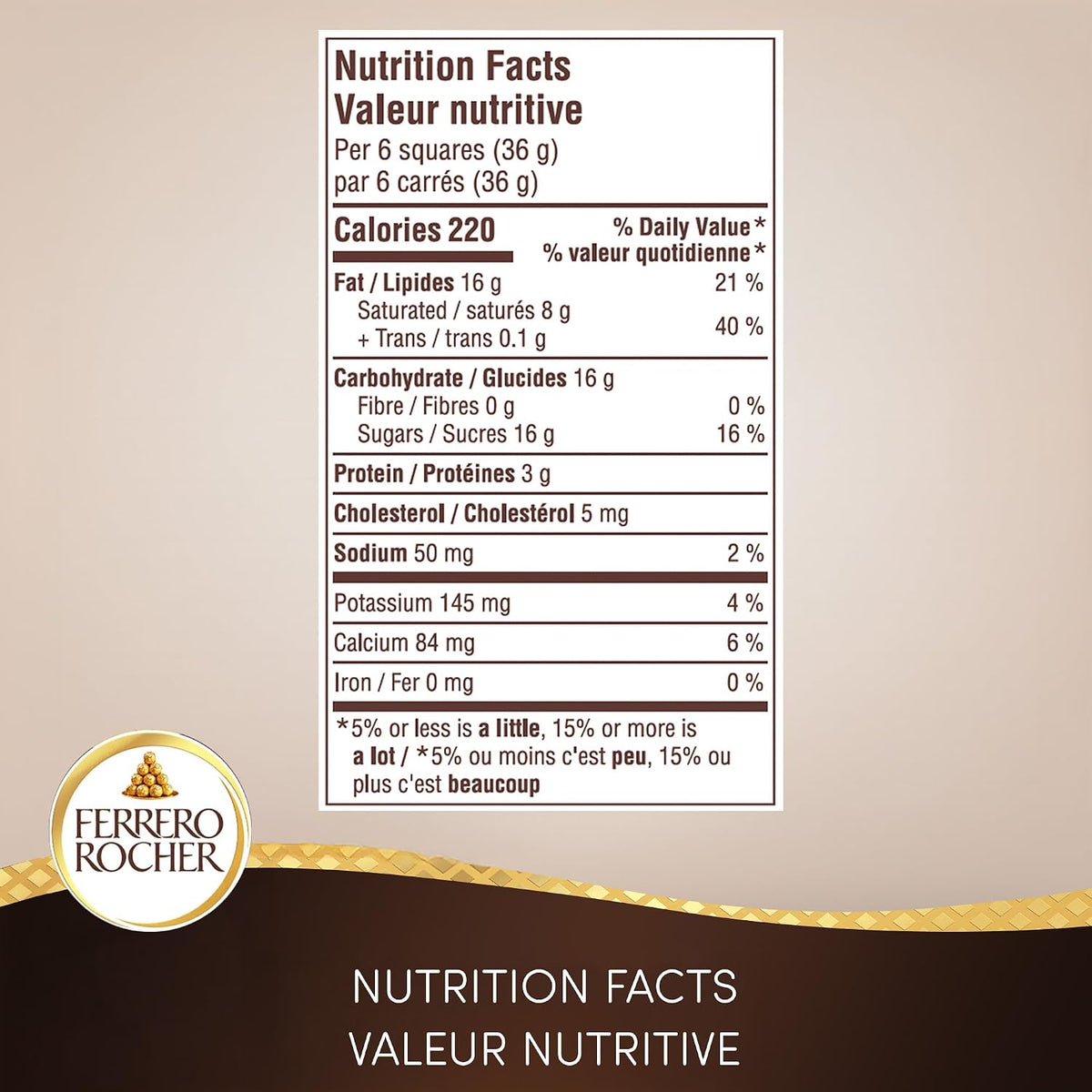 Ferrero Rocher Tableta de Chocolate Blanco, 90 g