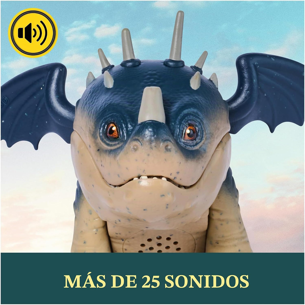 DreamWorks Dragons, como Entrenar a tu Dragón, Roaring Minis, Albóndiga, Juguete de dragón Interactivo con 25 Sonidos, Juguetes para niños y niñas a Partir de 4 años
