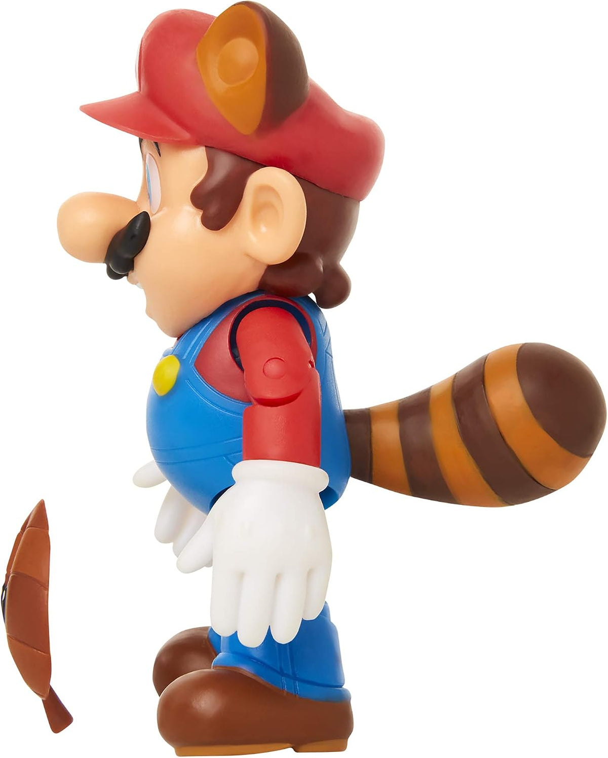 SUPER MARIO Figura de acción articulada de Mapache Mario de 4 Pulgadas