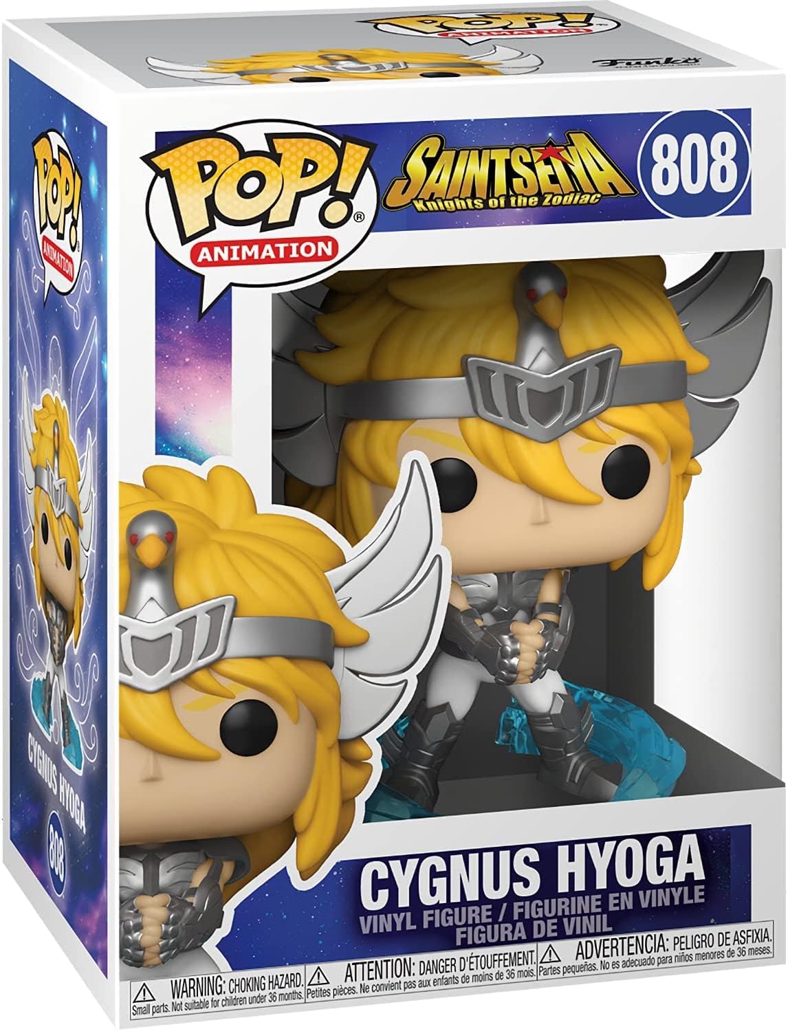 POP Saint [Seiya]: Caballeros del Zodiaco - Figura de vinilo de Cygnus Hyoga Funko (incluida con funda protectora de caja compatible)