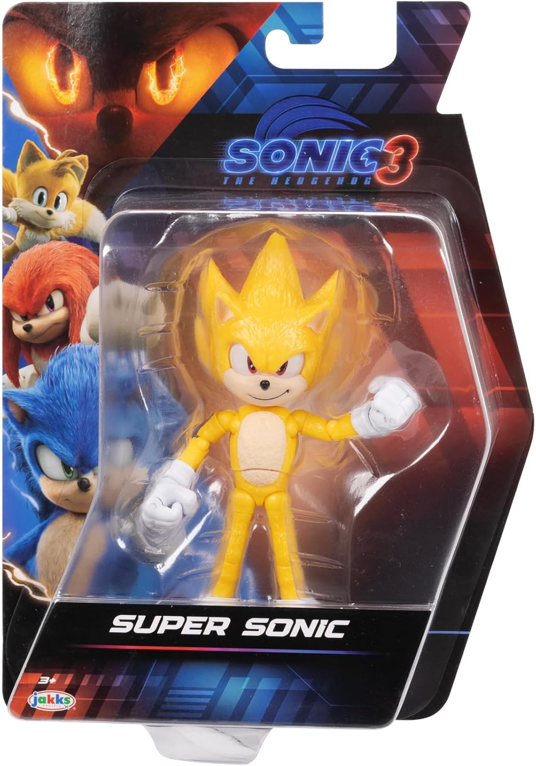 Sonic The Hedgehog Figura De Acción Super Sonic 5" 3 Películas