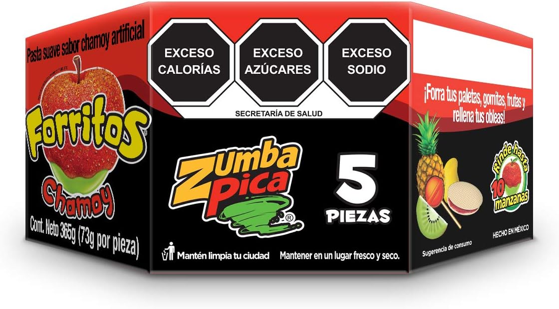 Forritos Cubre Manzanas 5 piezas Zumba Pica (Chamoy)