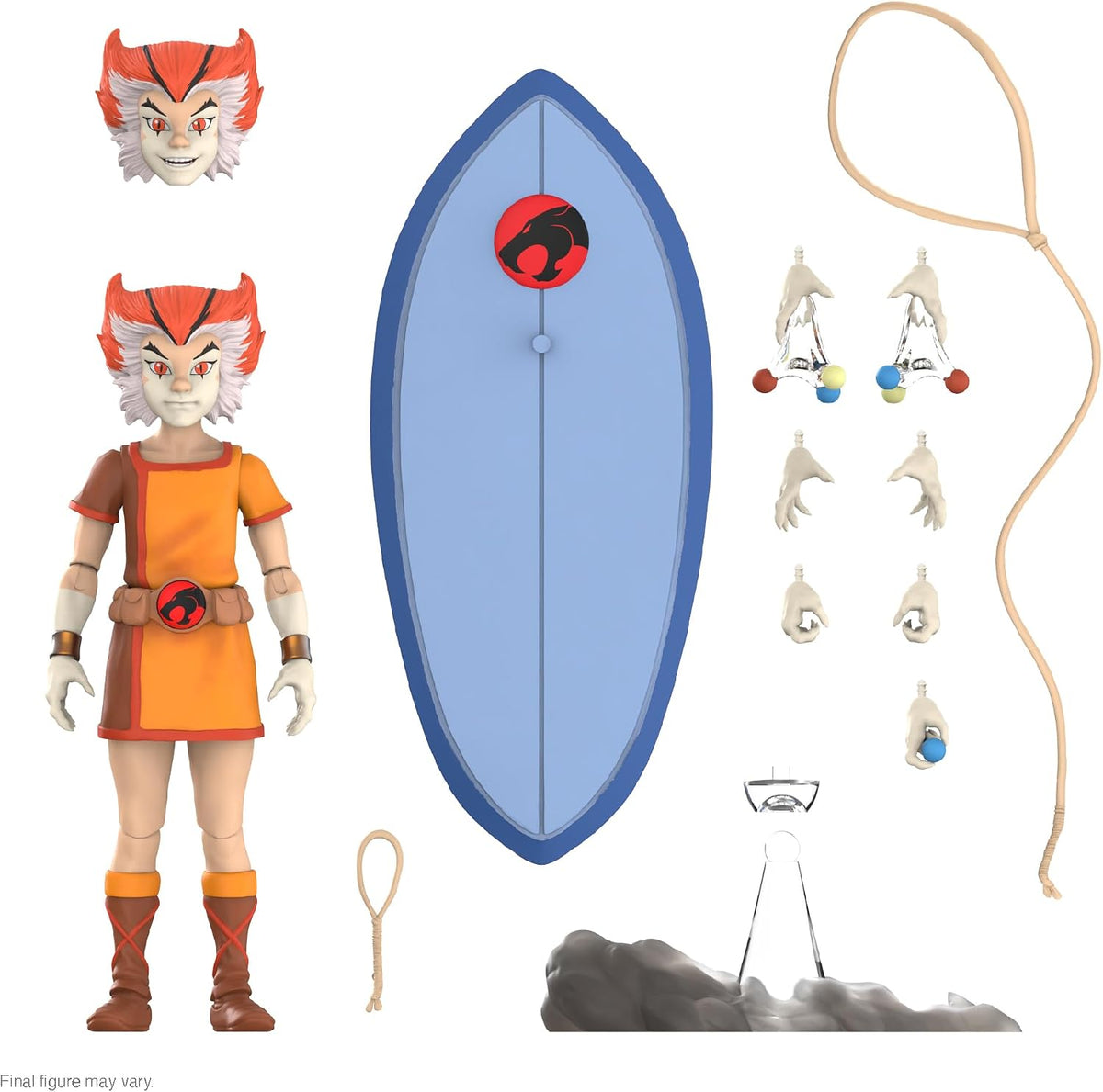 Super7 ULTIMATES! Thundercats WilyKat - Figura de acción Thundercats de 7 Pulgadas con Accesorios clásicos de Dibujos Animados coleccionables y Juguetes Retro