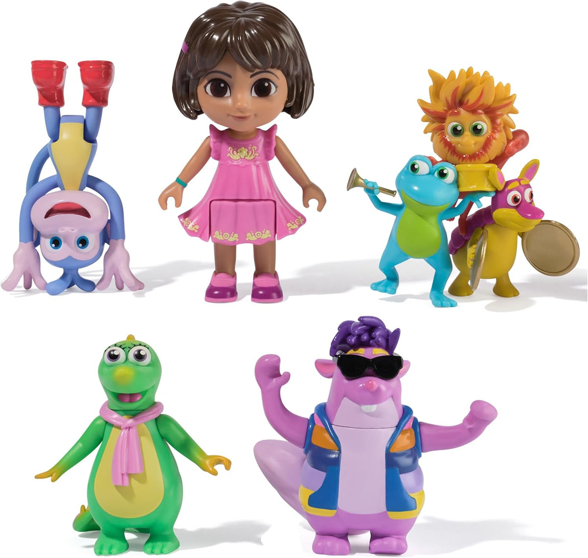 Dora, Set de Regalo de Amigos fantásticos con Dora, Botas, Tico, Isa y el Trío Fiesta, Figuras de Juguete, Juguetes para niñas y niños a Partir de 3 años