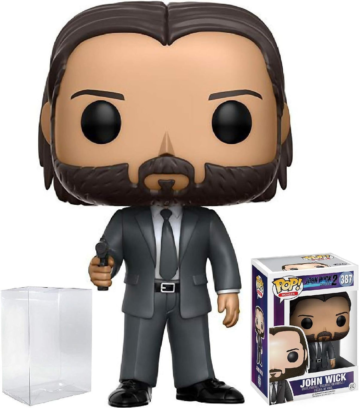Pop Protector Funko Pop! Movies: John Wick Chapter 2 Vinyl Figure (Bundled with Pop BOX PROTECTOR CASE)