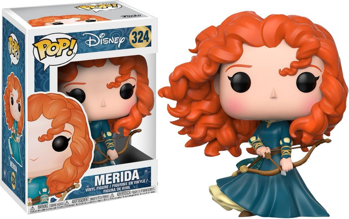 POP Disney Princess: Brave - Merida Funko Pop! Figura de vinilo (incluida con funda protectora de caja pop), multicolor, 3.75 pulgadas