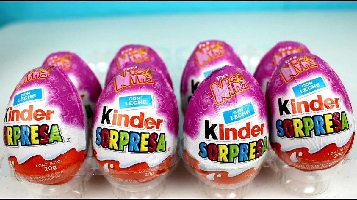 KINDER SORPRESA 12 PIEZAS BARBIE NIÑA
