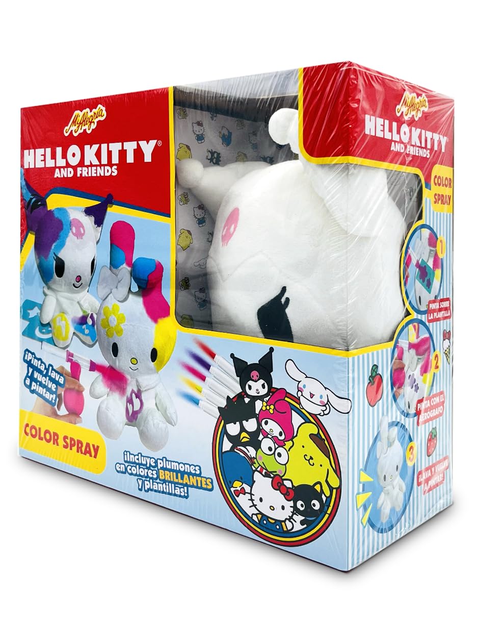 Ult Peluche Premium Kuromi para Pintar Color Spray Hello Kitty y Amigos - imagen 4