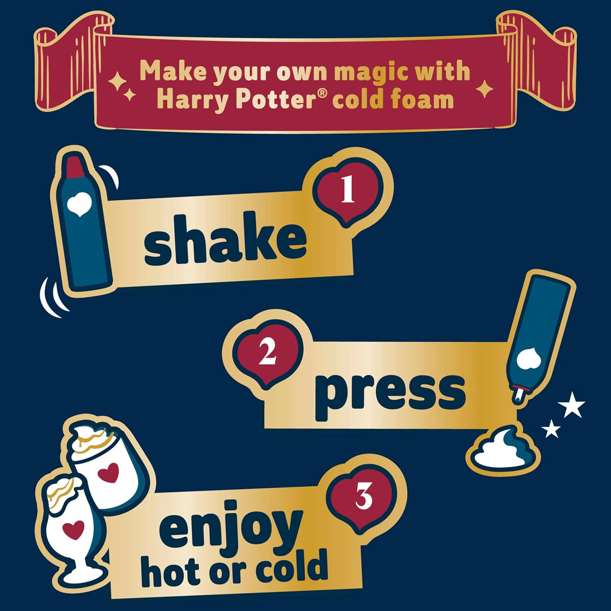 Coffee Mate Harry Potter Butterbeer - Crema de espuma fría con sabor a cerveza, sin gluten, 14 onzas, 25% Menos Azúcar