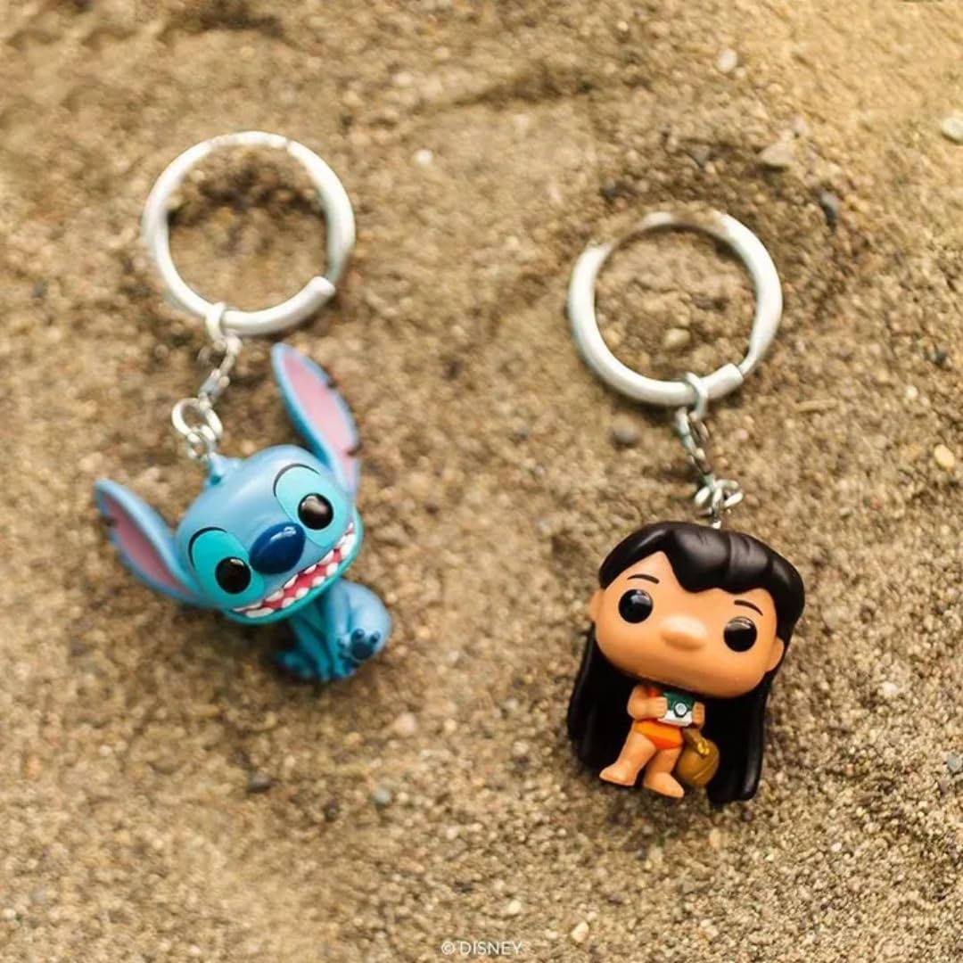 Funko Pop! Keychain: Disney - Stitch - Disney: Lilo & Stitch - Minifigura de Vinilo Coleccionable Llavero Original - Relleno de Calcetines - Idea de Regalo - Mercancia Oficial - Movies Fans