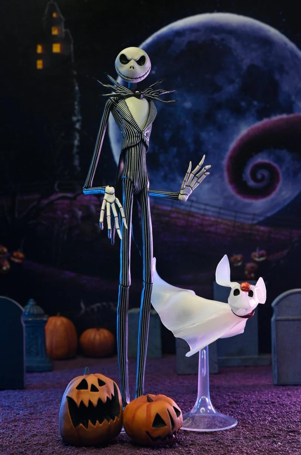 Disney Tim Burton's The Nightmare Before Christmas - Figura de acción de escala Ultimate Jack Skellington de 7 pulgadas
