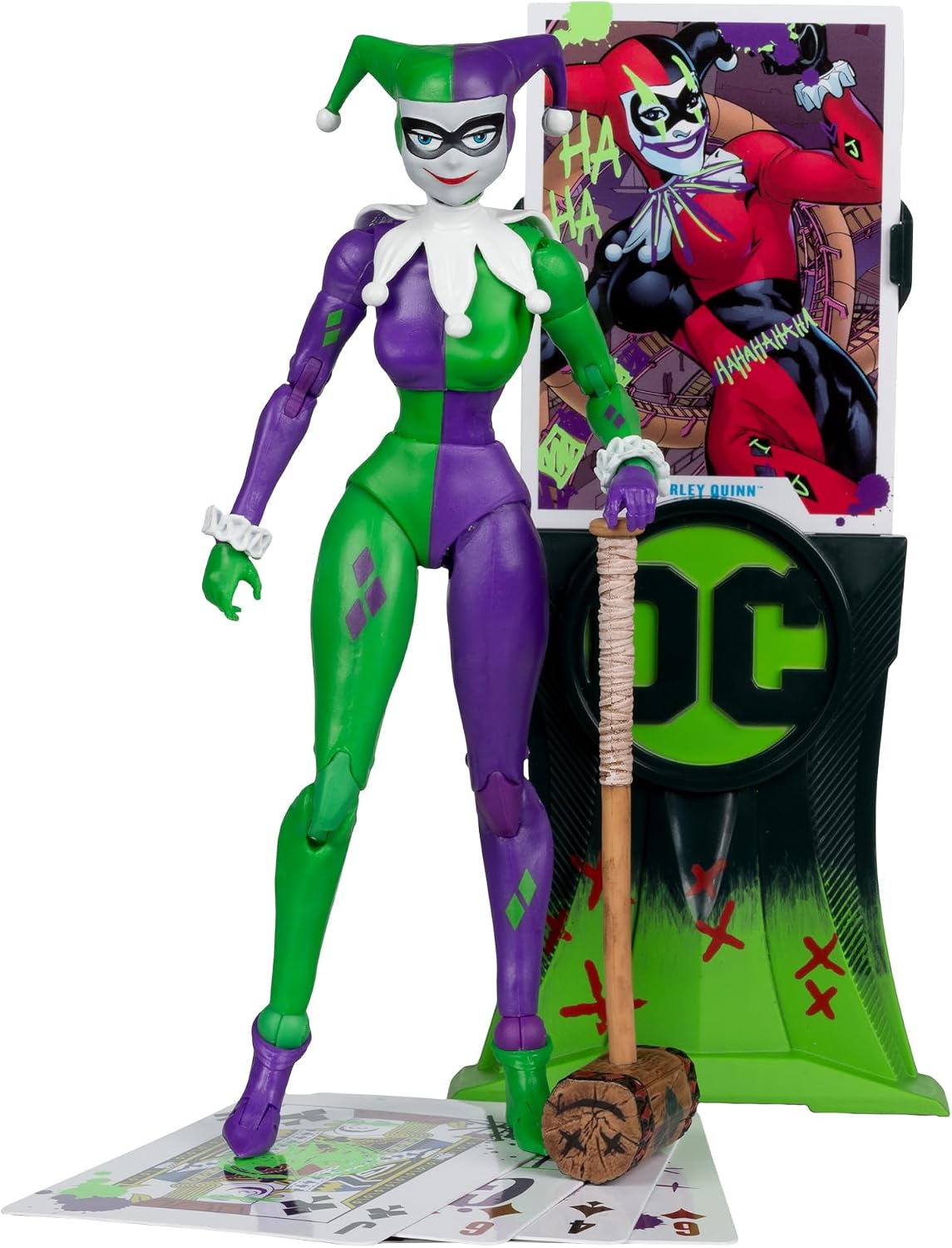 DC Multiverse 7 in - Harley Quinn (DC Classic) (JOKERIZED) (Etiqueta Dorada)