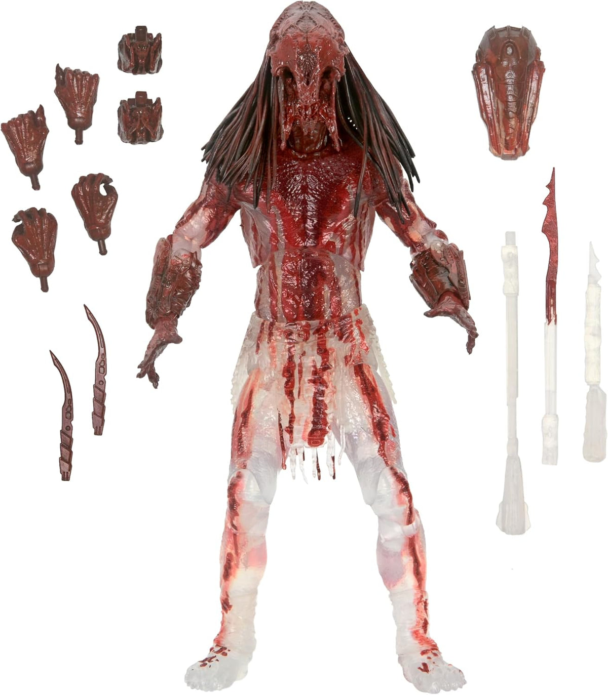 NECA Feral Depredador Figura de acción con Sangre de Presa 18 cm