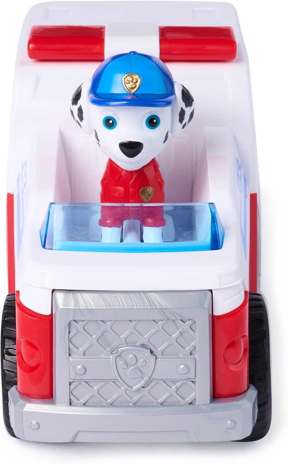 Paw Patrol: Search & Rescue, vehículo de Rescate de Marshall con 2 Figuras, camión de Juguete con función de propulsión, Juguetes para niños y niñas a Partir de 3 años