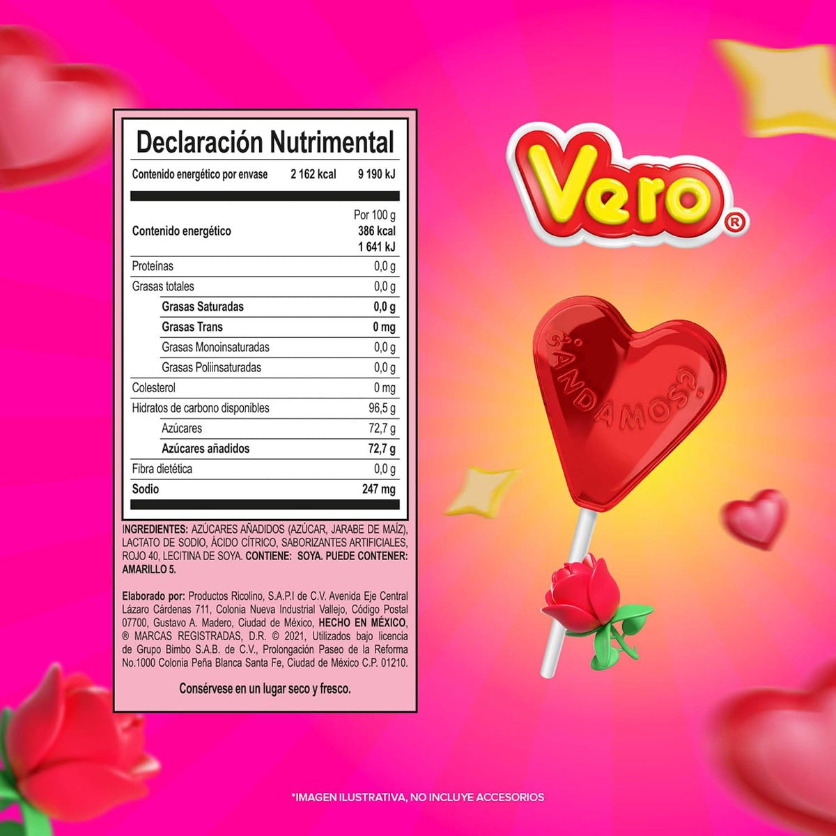 Vero - PALETA CUPIDO VERO 40 PZAS
