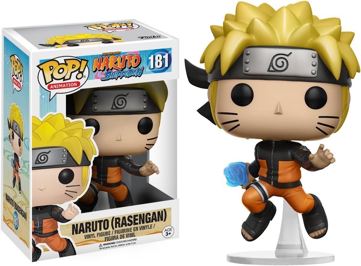 POP Naruto Shippuden - Naruto (Rasengan) Funko Pop! Figura de vinilo (incluido con funda protectora compatible con Pop Box), multicolor, 9,5 cm